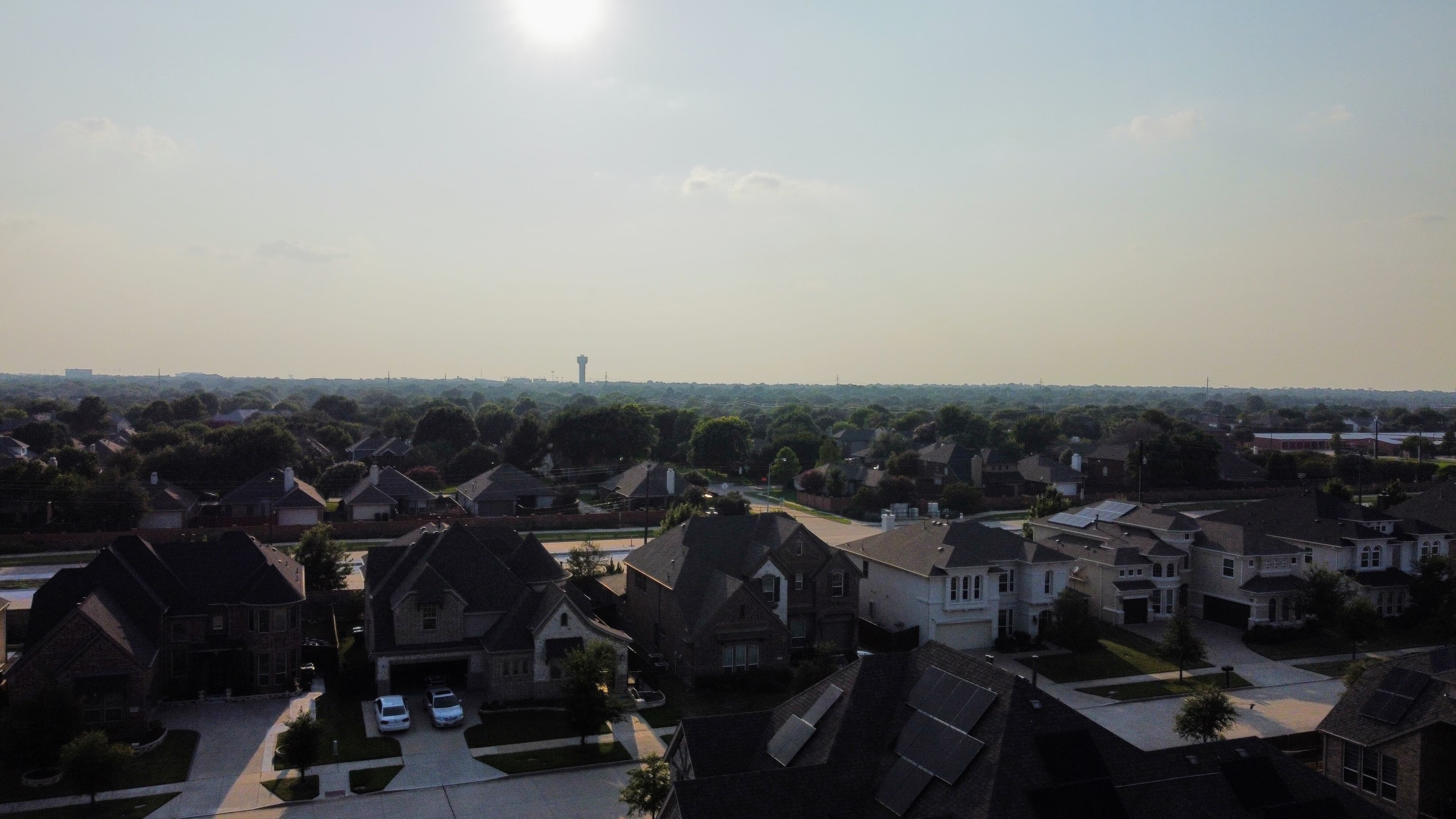 Drone aerial view